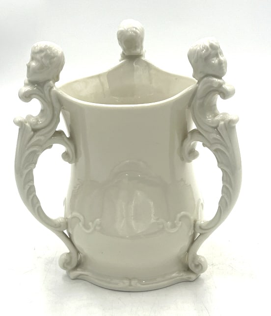 6x8 inches. Porcelain cup manufactured by Ceramic Art Company. See photos: 6x8 inches. Porcelain cup manufactured by Ceramic Art Company. See photos
