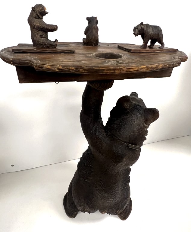 Black Bear Smoker?s Stand Side Table - 2