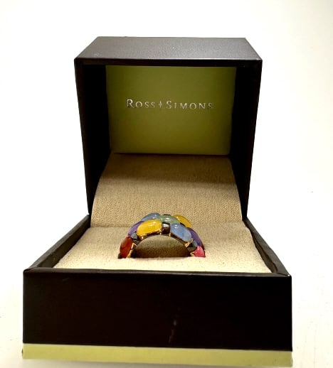 Ross + Simons Multiple Color Sterling Ring - 2