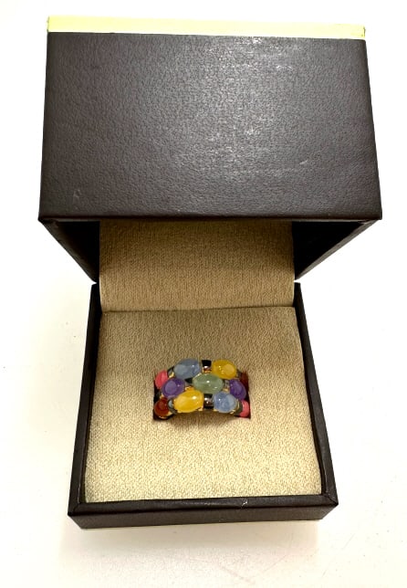Ross + Simons Multiple Color Sterling Ring - 3