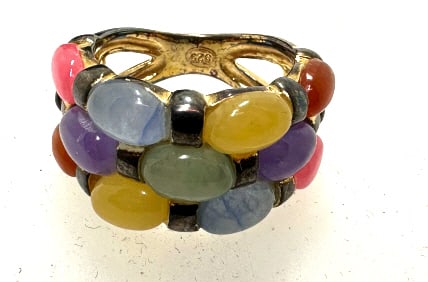 Ross + Simons Multiple Color Sterling Ring - 4