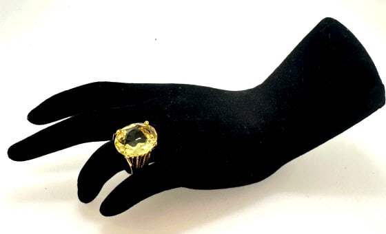 14k Electroplated Oval Ring - 2