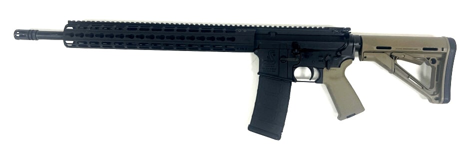 Bushmaster XM15-E2S .223 Rifle Combo: 16 inch barrel, 5.56X45MM NATO. Comes with Vortex Strike Eagle 1-8x24 Low Power Variable Optic. Light wear and scratches. See photos
