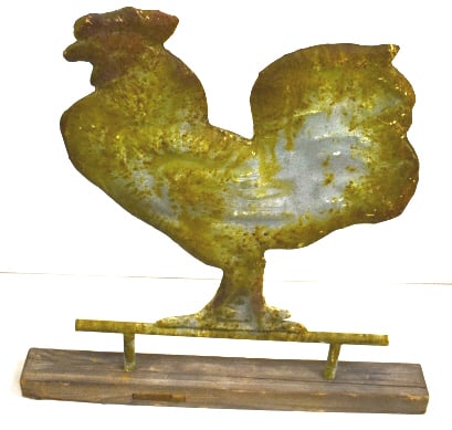Rooster Weathervane Topper - 2
