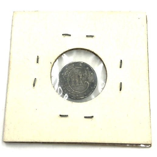 1853 Three Cent Silver Coin - 2