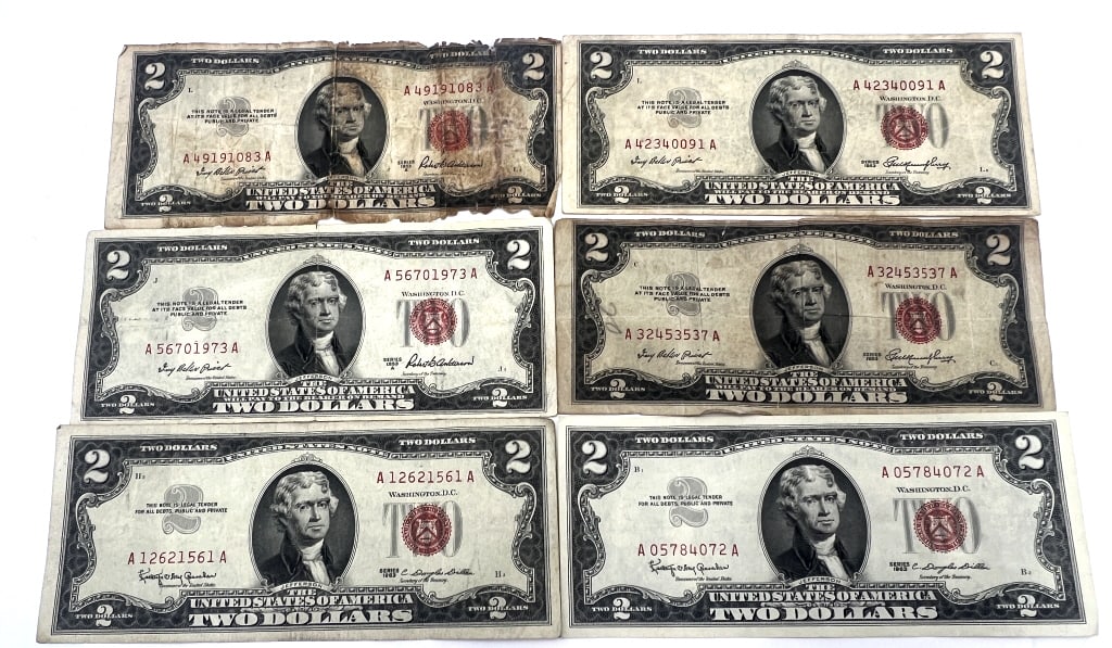 6 - Two Dollar Red Seal Notes (1 of 2)