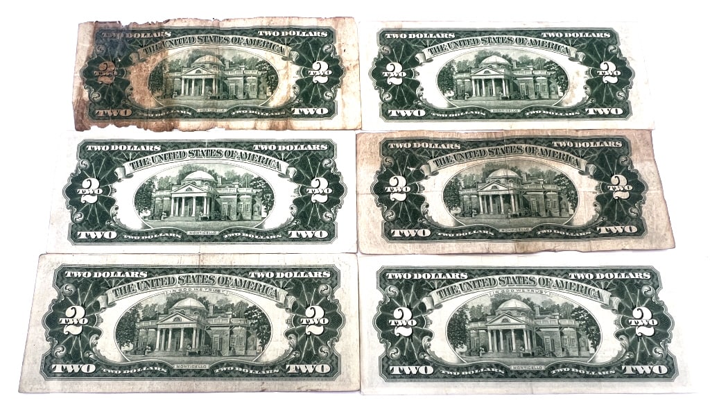 6 - Two Dollar Red Seal Notes - 2