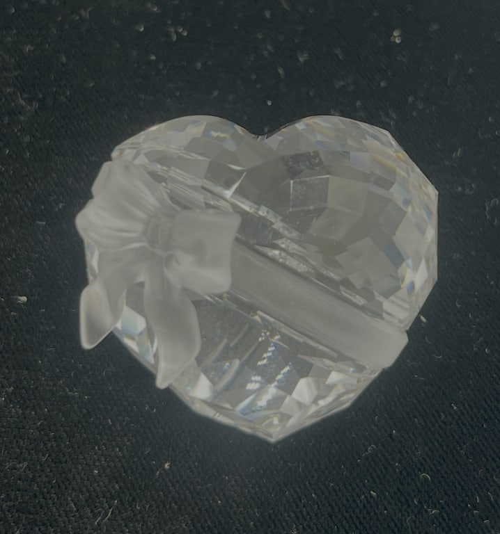 2- Swarovski Heart Paperweights - 4