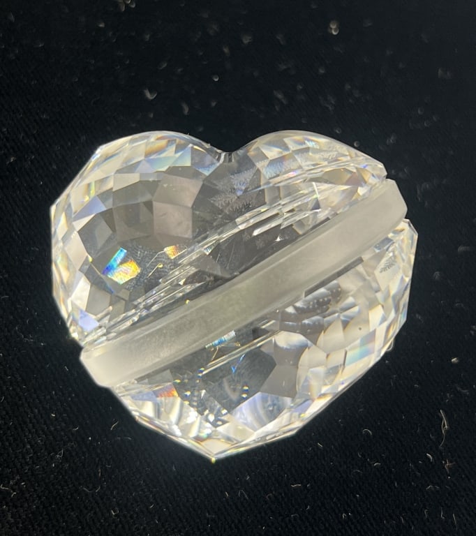 2- Swarovski Heart Paperweights - 5