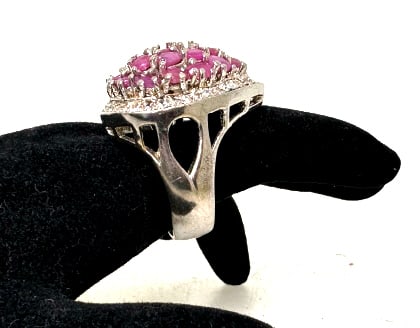 Pink Topaz Sterling Ring - 2