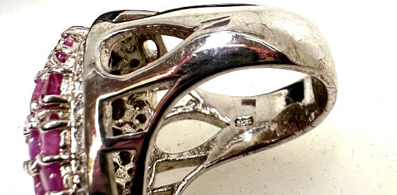Pink Topaz Sterling Ring - 3