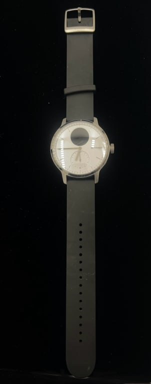Withings ScanWatch: 10 inches full length, 1st generation, model HWA09, works with iOS and android. Does not include charger. See photos