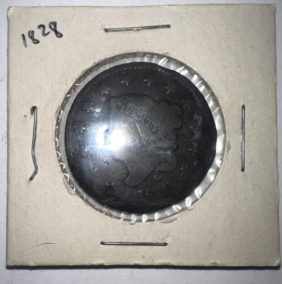 1828 Coronet One Cent: See photos