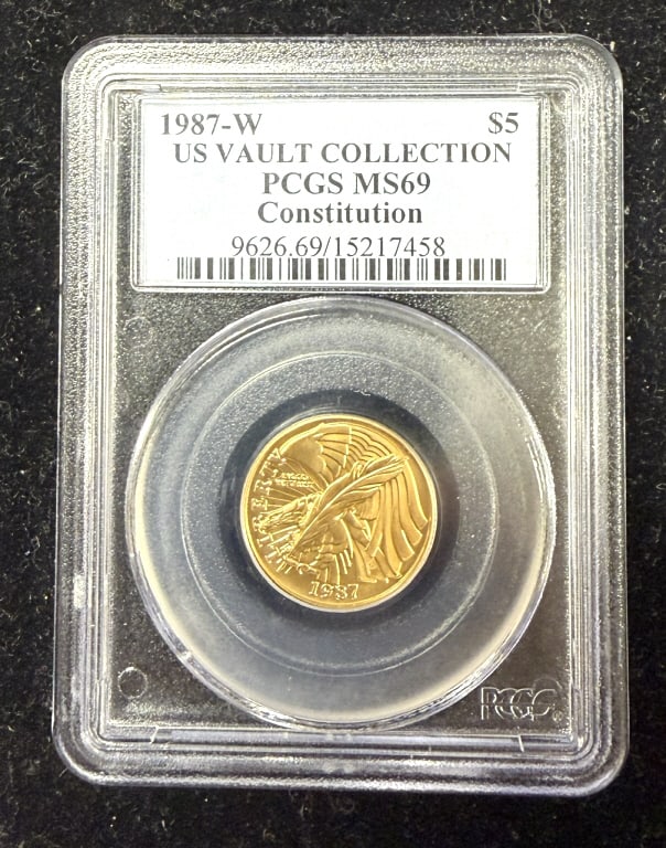 1987-W $5 Gold Coin PCGS MS69 (1 of 2)