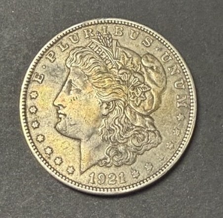1921 Morgan Dollar: $1, See photos for grading