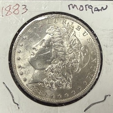 1883-O Morgan Dollar: $1, See photos for grading