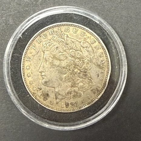 1921 Morgan Dollar: $1, See photos for grading
