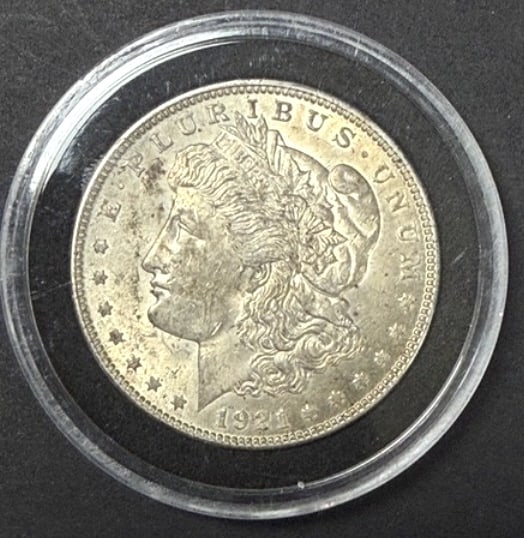 1921 Morgan Dollar: $1, See photos for grading