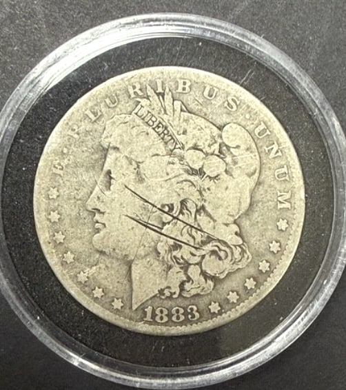 1883-O Morgan Dollar: $1, See photos for grading