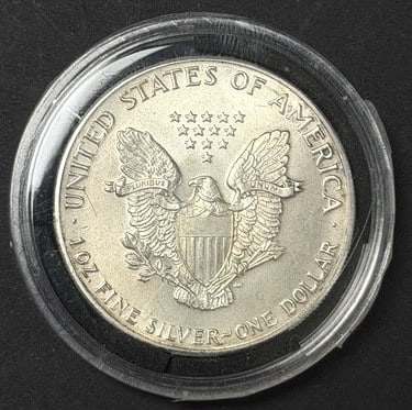 1986 American Eagle Fine Silver Dollar - 2
