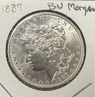 1887 Morgan Dollar: $1, See photos for grading