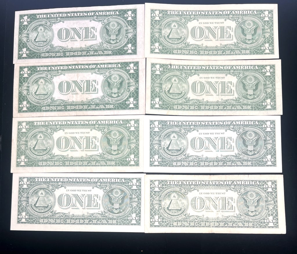 8-Assorted One Dollar Silver Certificates/Notes - 2