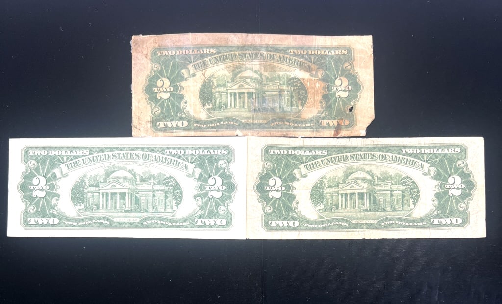3- Two Dollar Red Seal Notes - 2