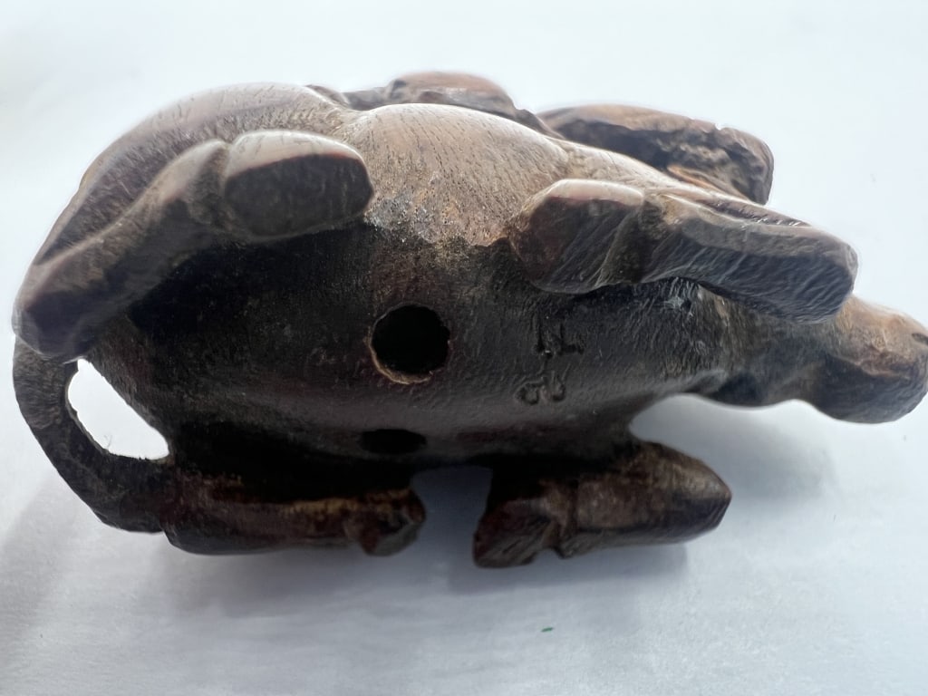 3 Japanese Netsuke Figurines - 4