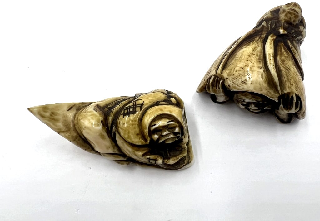 2 Japanese Netsuke Figurines - 2