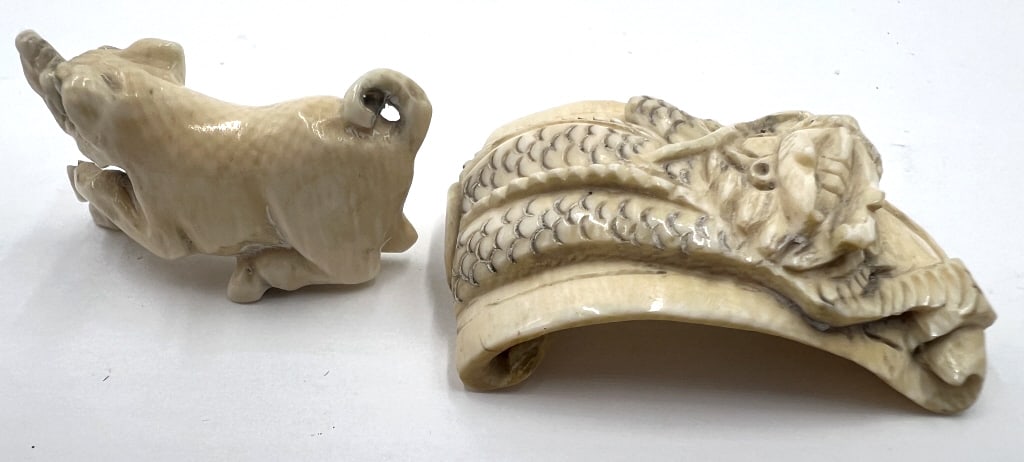 2 Japanese Netsuke Figurines - 2