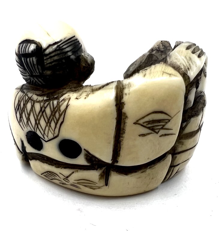 Farmer Japanese Netsuke - 2