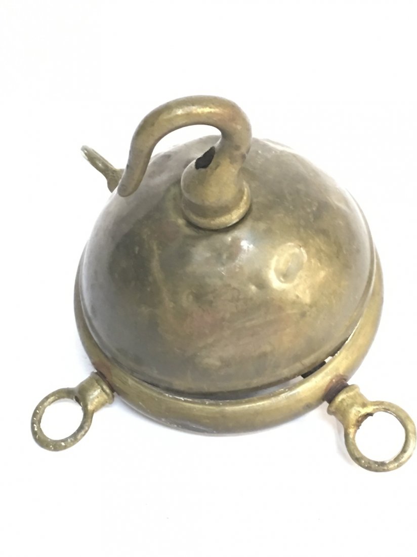BRASS SHIP FIXTURE: 7" in diameter