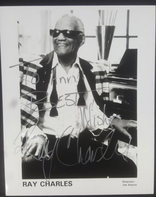 RAY CHARLES AUTOGRAPH (1 of 2)