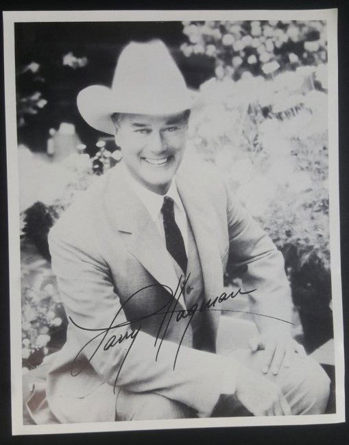 LARRY HAGMAN, HEATHER LOCKLEER AUTOGRAPH (1 of 2)
