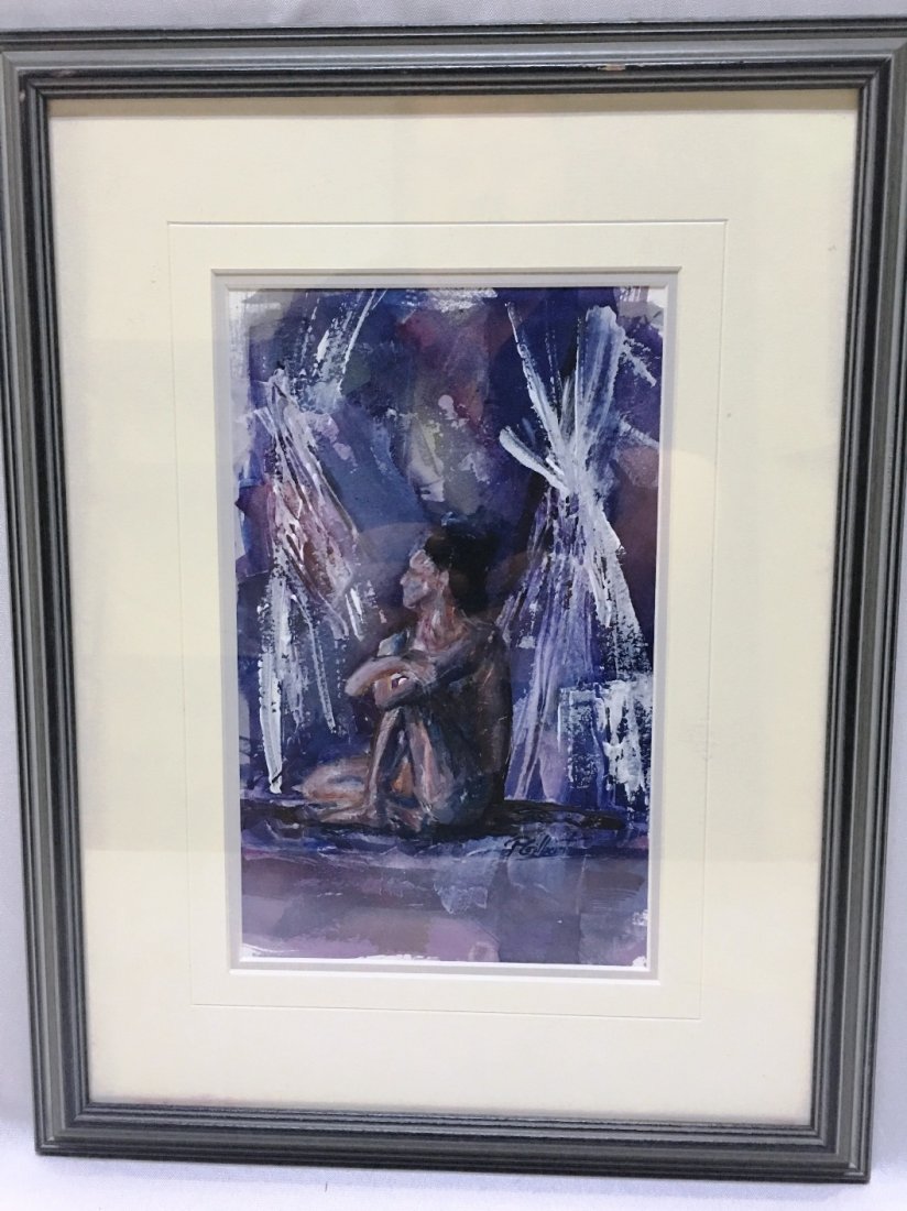 Seated Nude Woman By Pamela Gilbert (maine)