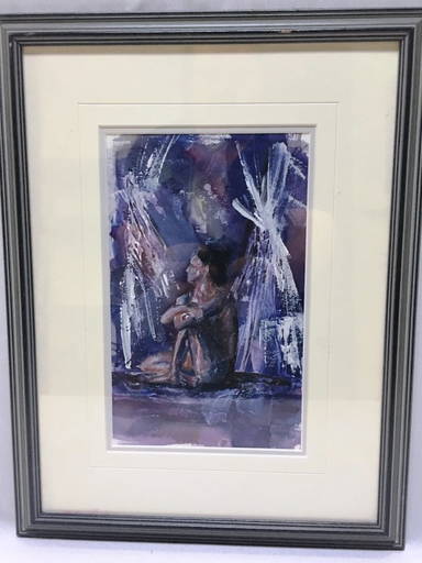 Seated Nude Woman By Pamela Gilbert (maine)