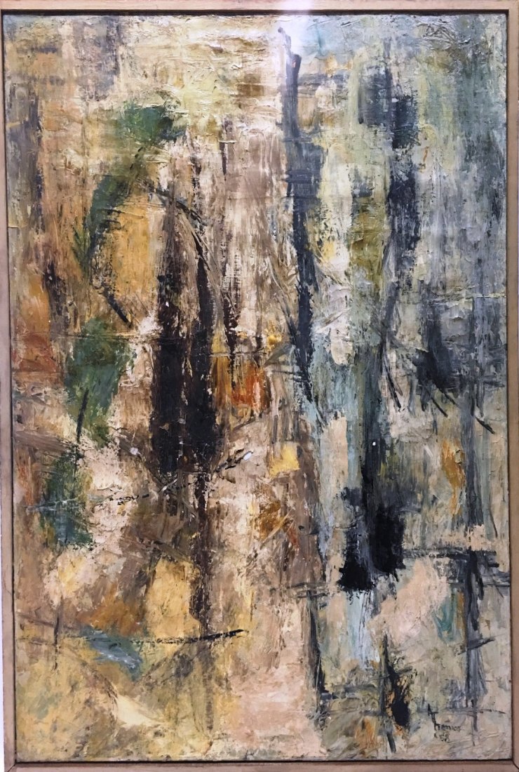 ALMA WOODSEY THOMAS (1891-1978) ACRYLIC ON CANVAS: 25.5" X 37", 58