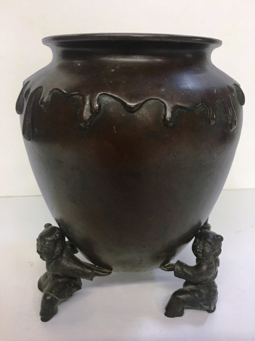 BRONZE FOOTED POT (1 of 2)