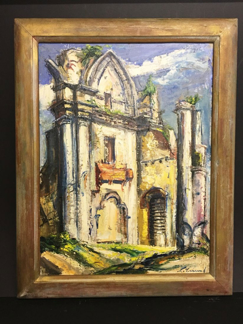 OIL ON CANVAS BOARD BY LOUIS (HARRY) FREUND (1905-1999) (1 of 4)