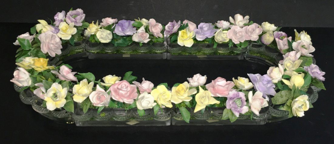 RARE LALIQUE "FESTONS" 8 SECTION JARDINIERE 8 SECTIONS (1 of 2)