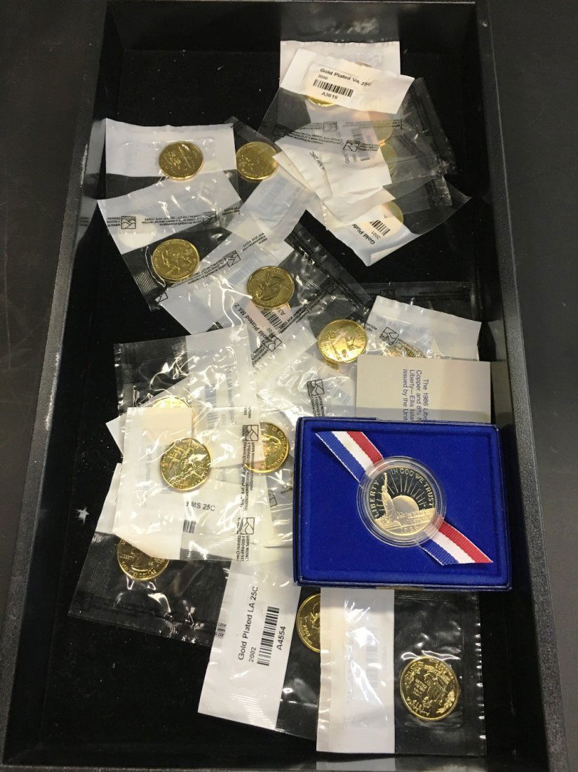 GOLD PLATE STATE QUARTERS HALF DOLLAR (1 of 1)