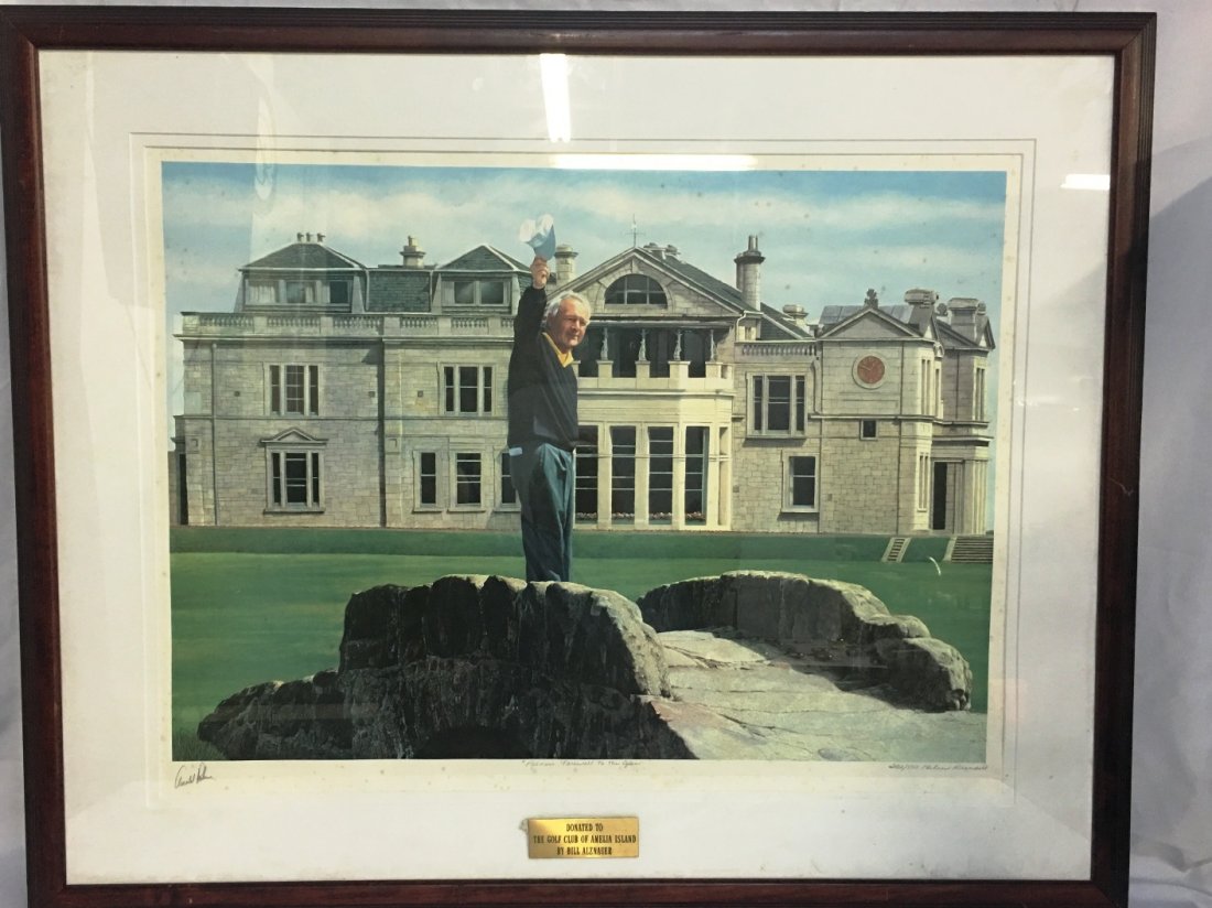 "PALMERS FAREWELL TO OPEN" SIGNED Arnold Palmer: 282/500, Helen Rundell