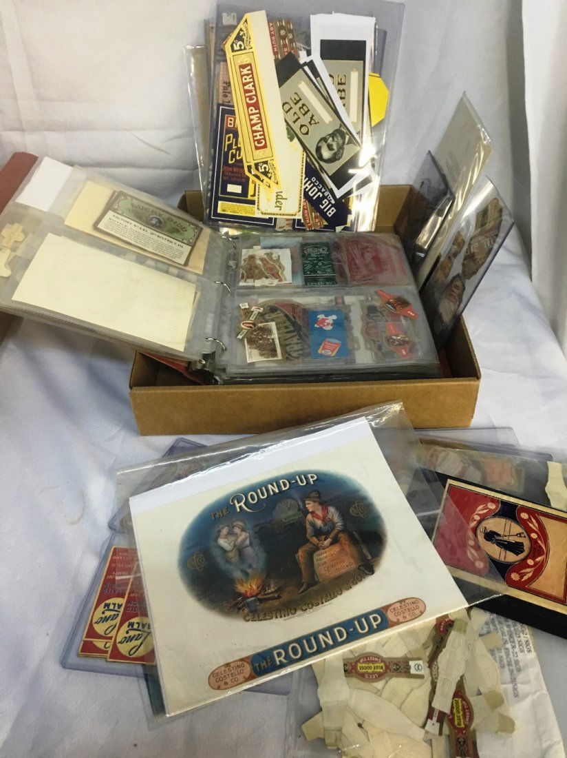 COLLECTION OF RARE VINTAGE CIGAR LABEL: See photo