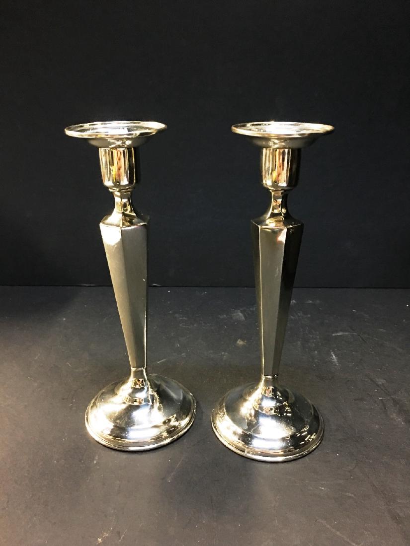 HALLMARKED STERLING CANDLESTICKS PR (1 of 3)