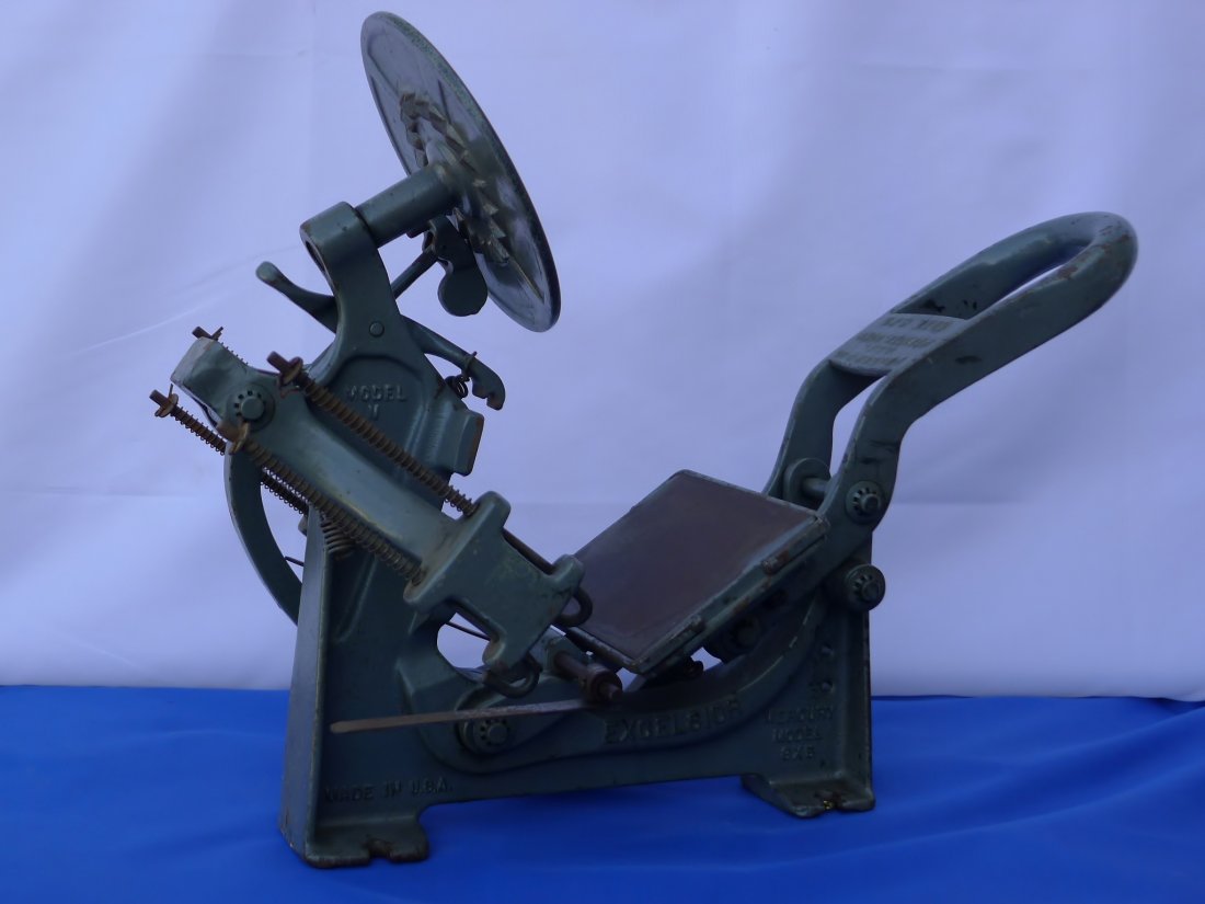 Kelsey Excelsior Letterpress Table Top Printing Pre: Kelsey Excelsior Model C 3 X 5 Letterpress Table Top Printing Press