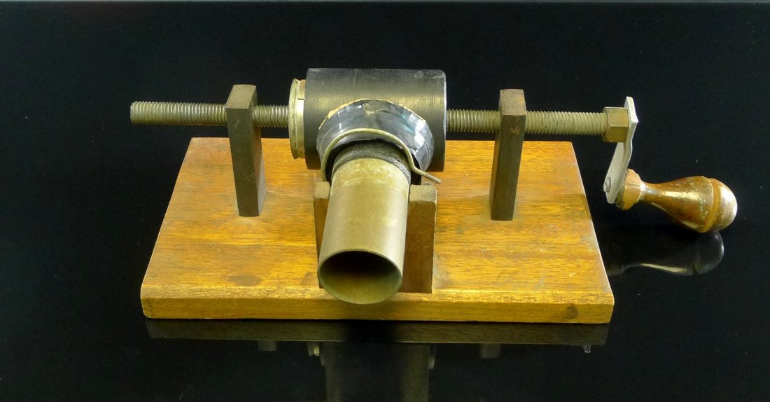 Edison Tinfoil Cylinder Phonograph: Edison Tinfoil Cylinder Phonograph, 1877, R. Howell Productions, 1966.