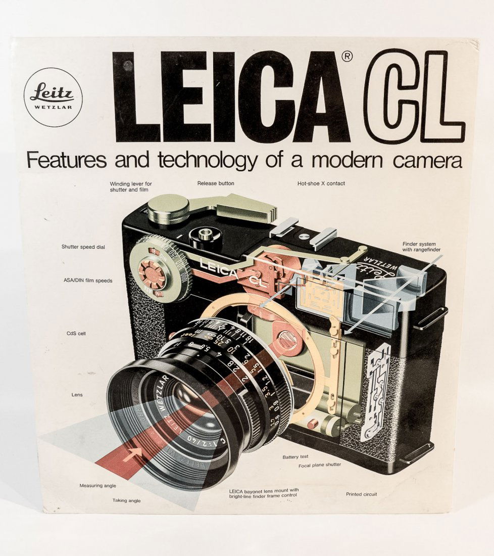 Leica CL Dealer Sign from the 1970s (1 of 7)