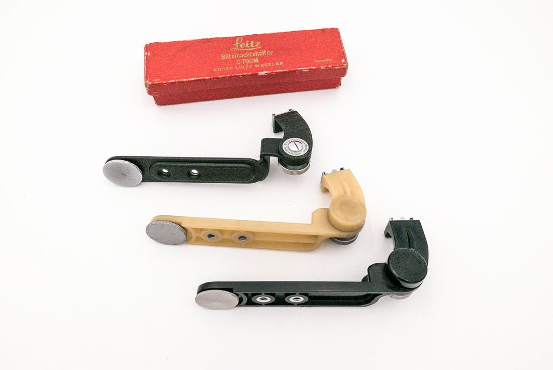 Three early Leitz CTOOM flash brackets (1 of 13)