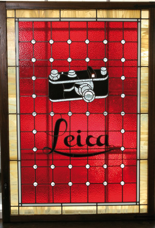 Leica Colored Window 3ft x 4.1ft.: Leica Colored Window 3ft x 4.1ft. A spectacular after-market Leica momento, perfect for the Leica aficionado.