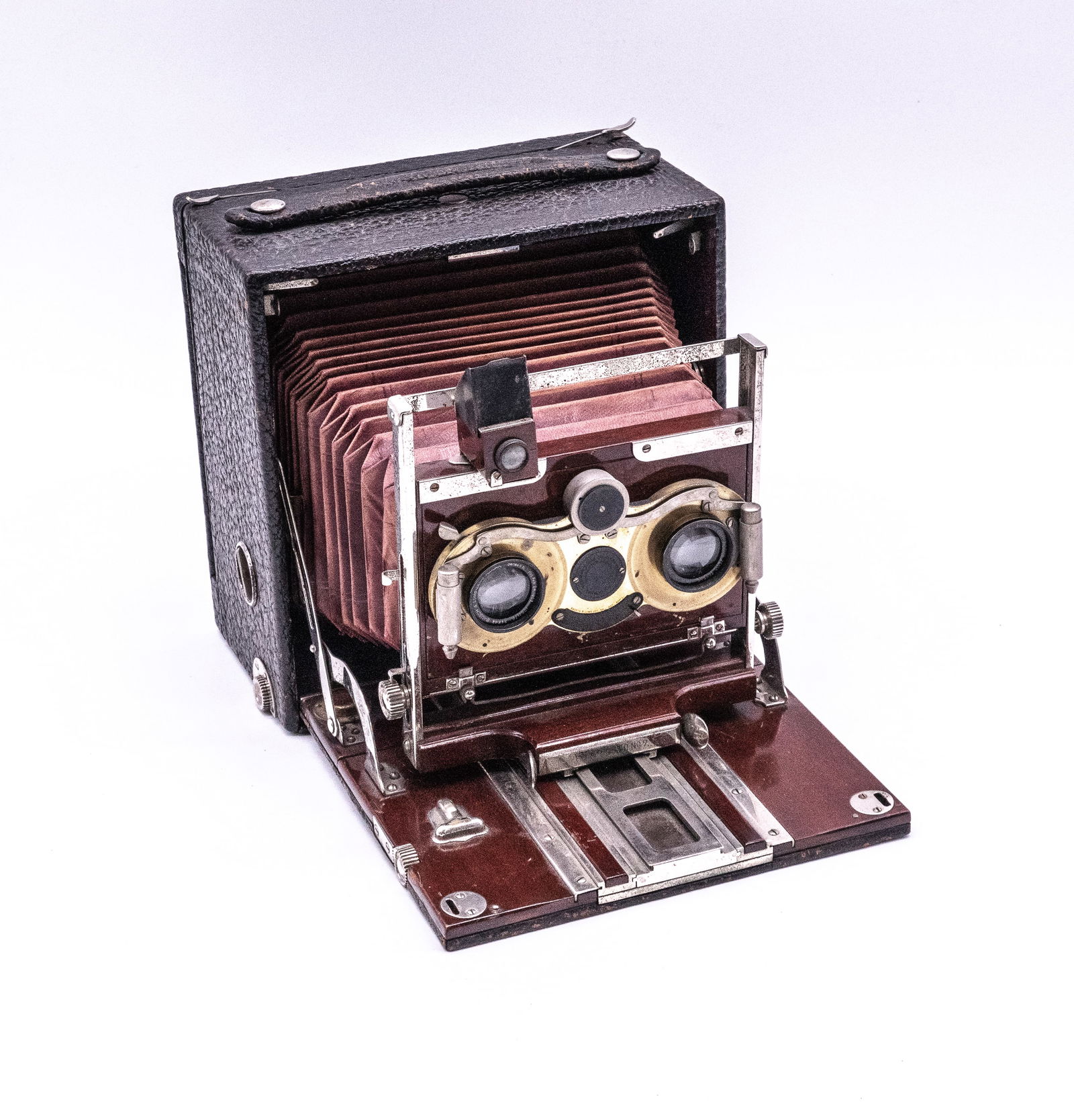 Pony Premo No. 7 Stereo Camera, with two Bausch & Lomb-Zeiss Tessar lenses (1 of 19)